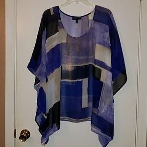 Lane Bryant sheet kimono blouse